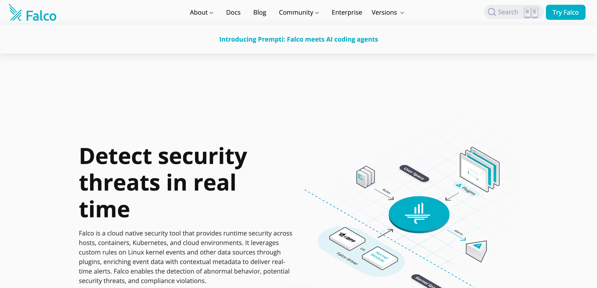 Falco homepage